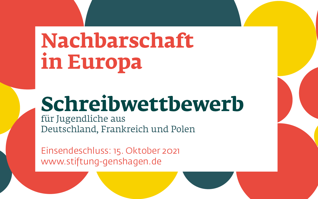 Schreibwettbewerb: "Nachbarschaft In Europa" - Fachverband Deutsch Im DGV